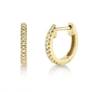 Bailey's Icon Collection Tiny Diamond Hoop Earrings