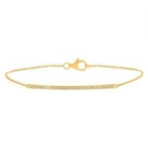 Goldmark Collection Diamond Bar Bracelet in 14k Yellow Gold Bracelets Bailey's Fine Jewelry