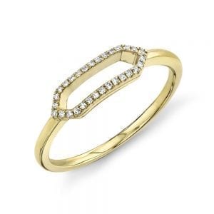 Bailey's Goldmark Collection Open Hexagon Diamond Ring