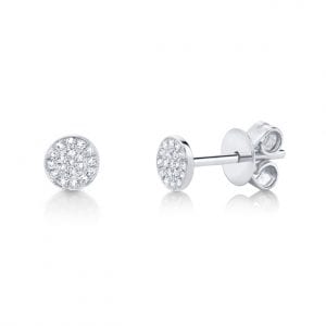 Diamond Pave Stud Earrings Earrings Bailey's Fine Jewelry