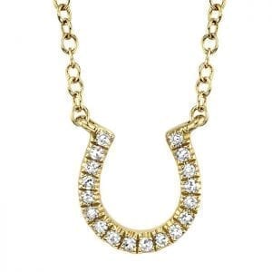 Bailey’s Goldmark Collection Diamond Horseshoe Pendant Necklace Necklaces & Pendants Bailey's Fine Jewelry