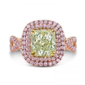Fancy Color Diamond Halo Ring Fashion Rings Bailey's Fine Jewelry