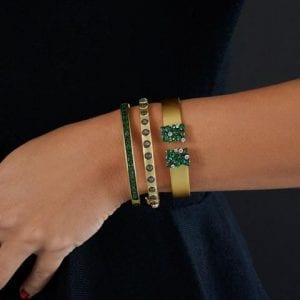 Freida Rothman Midnight Cluster Cuff Bracelet