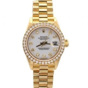 Bailey's Certified Pre-Owned Rolex 1998 18k Yellow Gold 26mm President Datejust