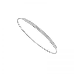 Diamond Bar Wire Bangle Bracelet Bracelets Bailey's Fine Jewelry