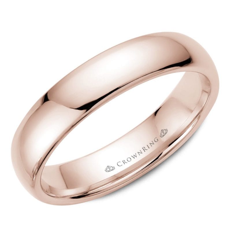 rose gold wedding band ring