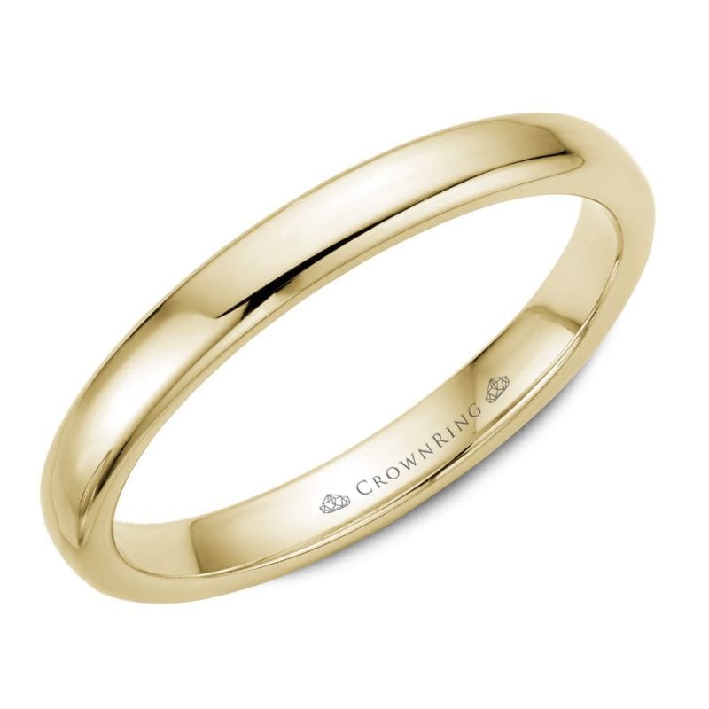 yellow gold wedding band ring