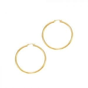 3mm Hoop Earrings in 14k Yellow Gold Earrings Bailey's Fine Jewelry