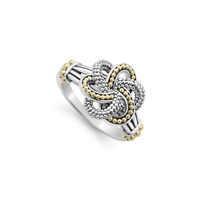 Lagos Two Toned Love Knot Ring