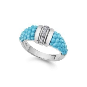 Lagos Blue Caviar Diamond Ring