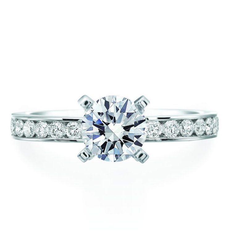 Channel Set engagement ring setting