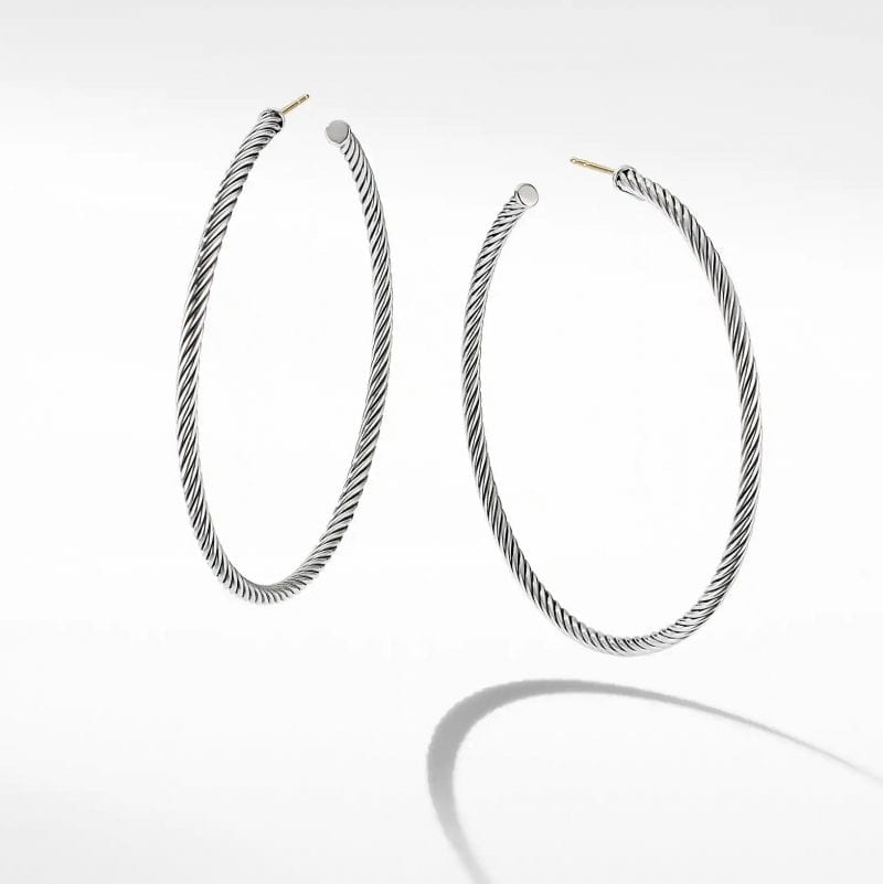 David Yurman Sculpted Cable Hoop Earrings – Bailey's Fine Jewelry