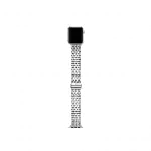 Michele Stainless Steel Apple Watch Strap with Diamonds