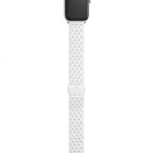 Michele 38/40mm White Ceramic Apple Watch Strap