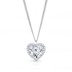 Heart-Shaped Diamond Pendant Necklace Necklaces & Pendants Bailey's Fine Jewelry
