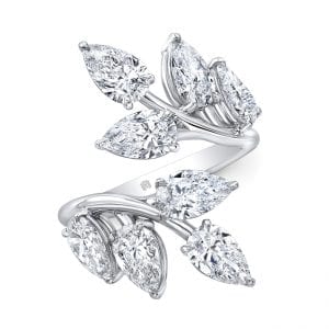 Diamond Leaf Bypass Ring Bailey's Fine Jewelry