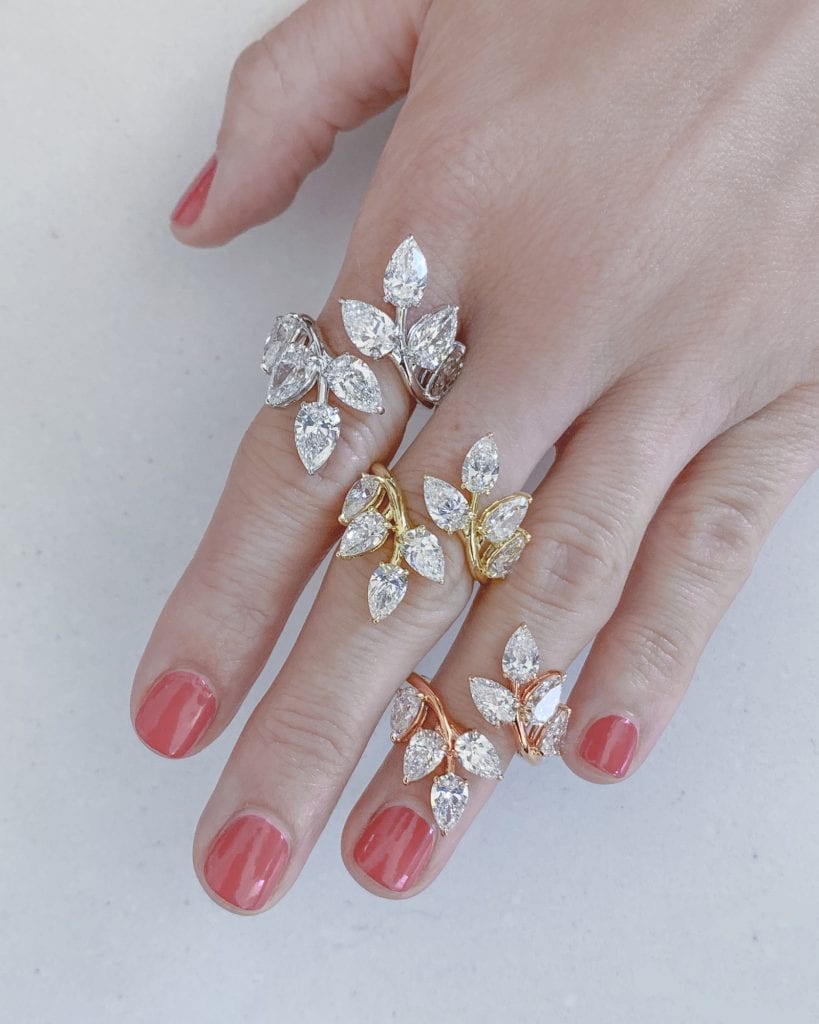 Diamond Leaf Bypass Ring – Bailey's Fine Jewelry