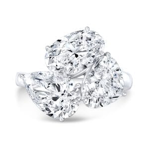 Mix Diamond Cluster Ring