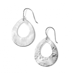 Ippolita Crinkle Small Open Teardrop Earrings in Sterling Silver Earrings Bailey's Fine Jewelry