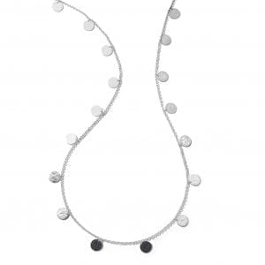 Ippolita Crinkle Long Paillette Necklace in Sterling Silver