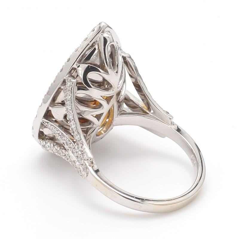matematiker Kig forbi stimulere Fancy Yellow Pear Cut Diamond Engagement Ring – Bailey's Fine Jewelry