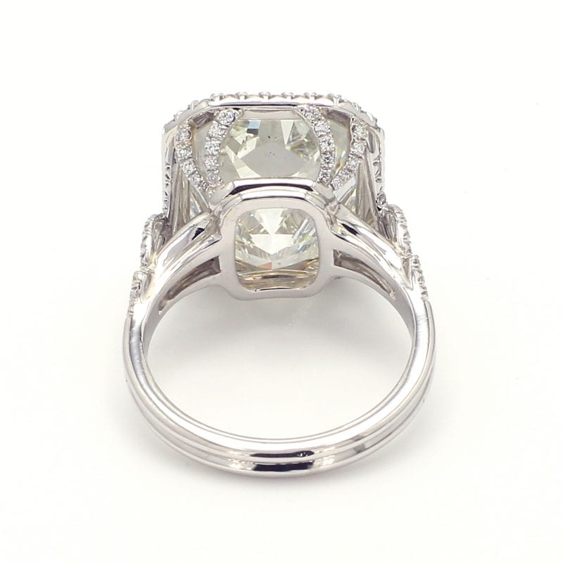 Radiant Cut Diamond Ring With Diamond Band – ethanlord
