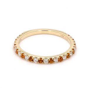 November Alternating Birthstone Ring Stackable Bands Bailey's Fine Jewelry