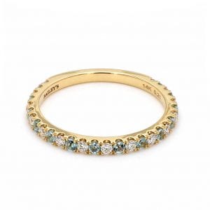 December Alternating Birthstone Ring Stackable Bands Bailey's Fine Jewelry