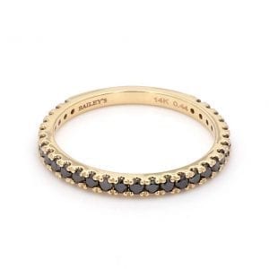 Black Diamond Ring Stackable Bands Bailey's Fine Jewelry