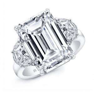 Platinum Three Stone Diamond Engagement Ring Bailey's Fine Jewelry