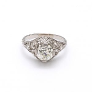 Bailey’s Estate Platinum Art Deco Diamond Ring Antique & Estate Jewelry Bailey's Fine Jewelry