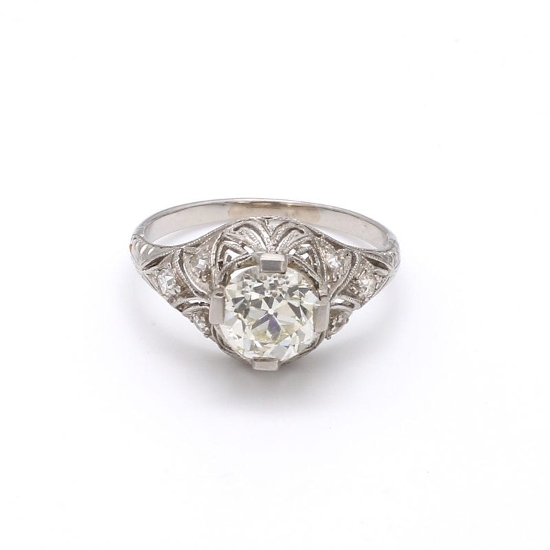 Bailey's Estate Platinum Art Deco Diamond Ring