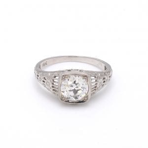 Bailey’s Estate Art Deco Solitaire Diamond Ring Antique & Estate Jewelry Bailey's Fine Jewelry