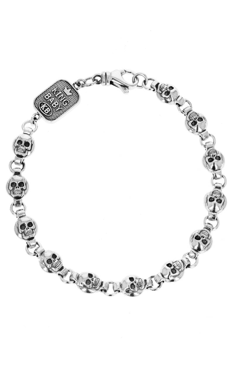 king_baby_bracelet_sterling_silver_skull_and_round_link_chain_barcelet