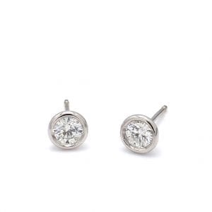 Bailey’s Club Collection Best Bezel Diamond Stud Earrings Earrings Bailey's Fine Jewelry