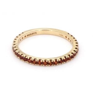 January Birthstone Ring Stackable Bands Bailey's Fine Jewelry