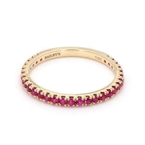 July Birthstone Ring Stackable Bands Bailey's Fine Jewelry