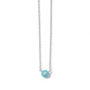 Ippolita Stardust Solitaire Chain Necklace in Turquoise