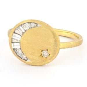 Jude Frances Petite Celestial Moon And Star Ring Fashion Rings Bailey's Fine Jewelry