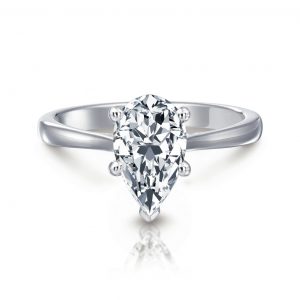 Grace Pear Solitaire Engagement Ring Engagement Rings Bailey's Fine Jewelry