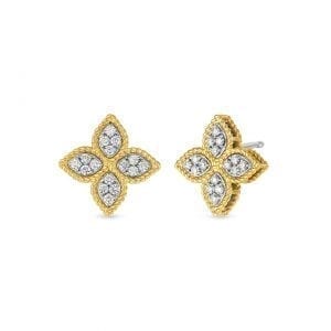 Roberto Coin Princess Flower Stud Earrings Earrings Bailey's Fine Jewelry