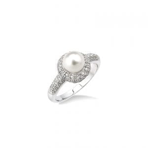 Sterling Silver Ring With Pearl