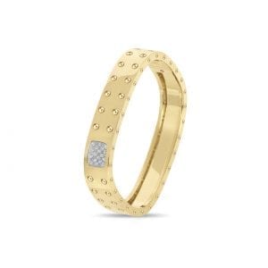 Roberto Coin Gold Double Pois Moi Bangle Bracelets Bailey's Fine Jewelry