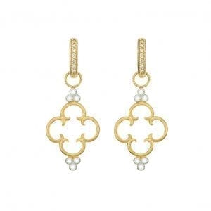 Jude Frances Clover and Diamond Earring Charms
