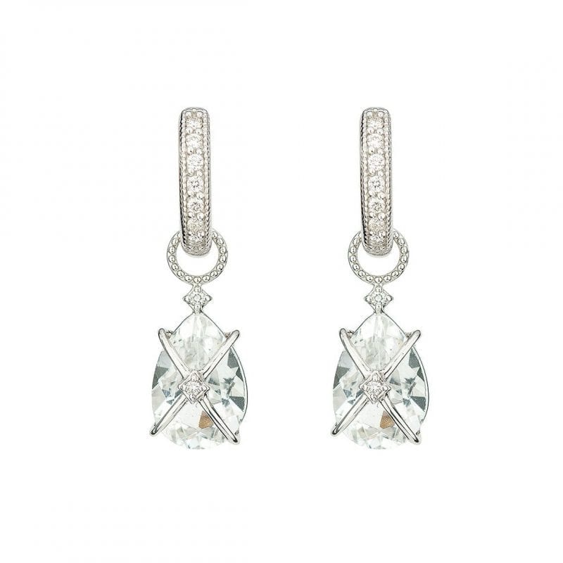 Jude Frances Pear Stone Earring Charms