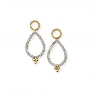 Jude Frances Pave Pear Earring Charms Earrings Bailey's Fine Jewelry