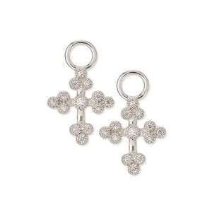 Jude Frances Diamond Cross Earring Charms Earrings Bailey's Fine Jewelry