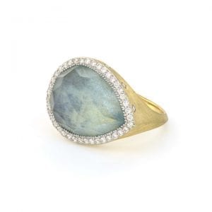Jude Frances Lisse Pear Stone Pave Ring Fashion Rings Bailey's Fine Jewelry