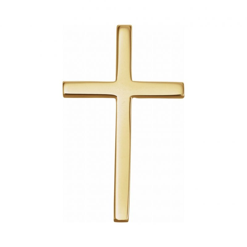 Yellow Gold Polished Cross Pendant