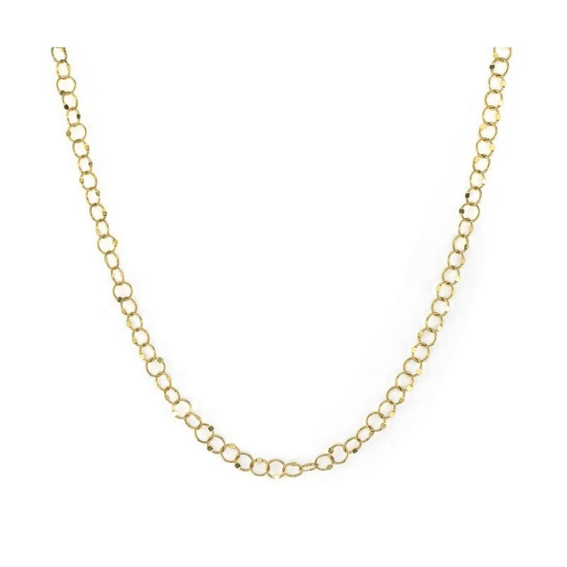 Jude Frances Hammered Circle Chain Necklace